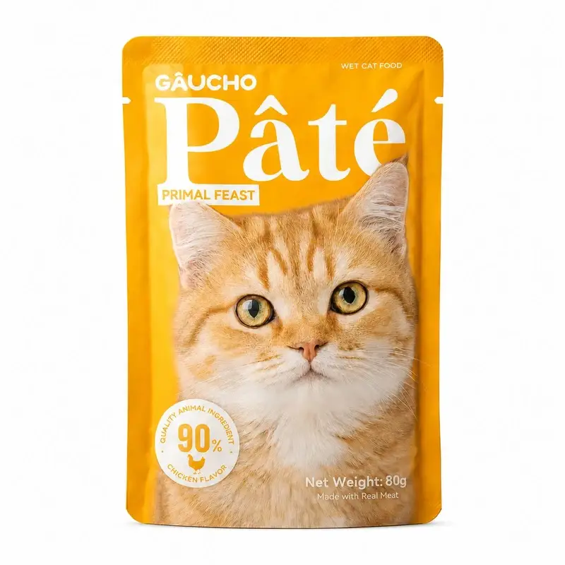 پوچ گربه بالغ گائوچو مدل Primal Feast طعم مرغ