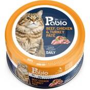 کنسرو اولترا پرمیوم گربه مرغ و بوقلمون برند پابلو