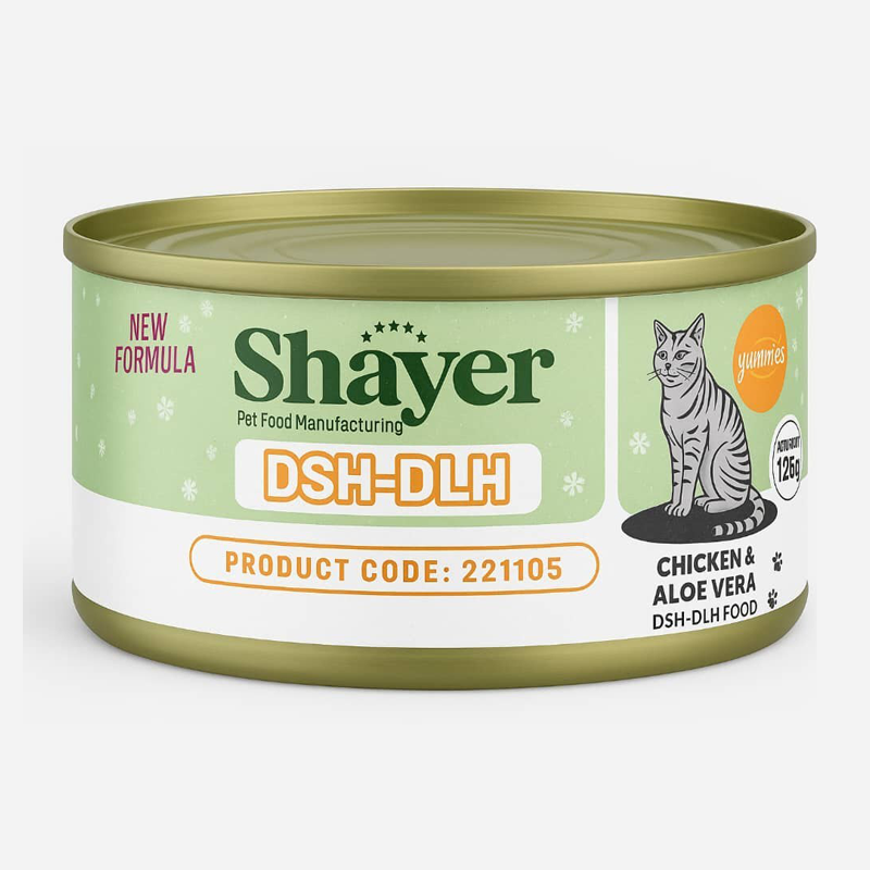 کنسرو گربه پته مرغ DSH DLH  شایر120 گرمی