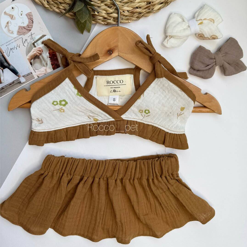 پیراهن دخترانه دو تیکه برند روکو پت