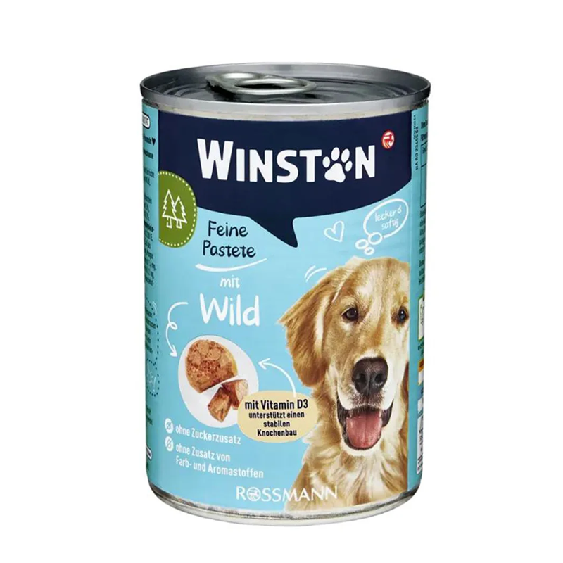 کنسرو سگ با طعم گوشت شکار برند وینستون