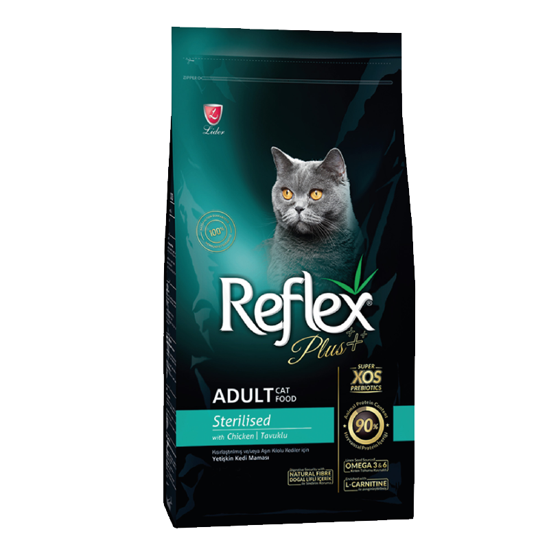 غذای خشک گربه عقیم شده رفلکس پلاس با طعم مرغ