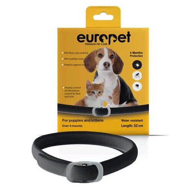 قلاده ضد کک و کنه پاپی و کیتن برند یوروپت