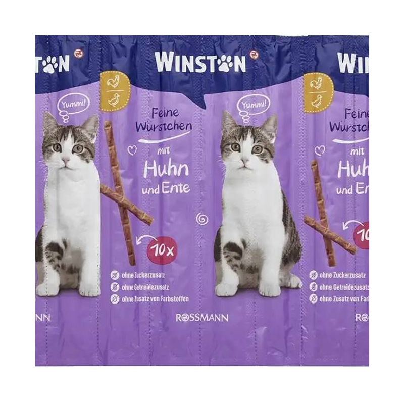 تشویقی مدادی گربه با طعم مرغ و اردک برند وینستون