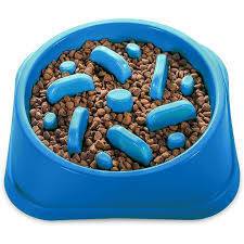 ظرف غذای سگ مدل آرام خور طرح استخوان سایز s