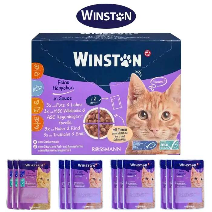 پوچ وینستون طعم گوشت گاو در ژله گوجه فرنگی