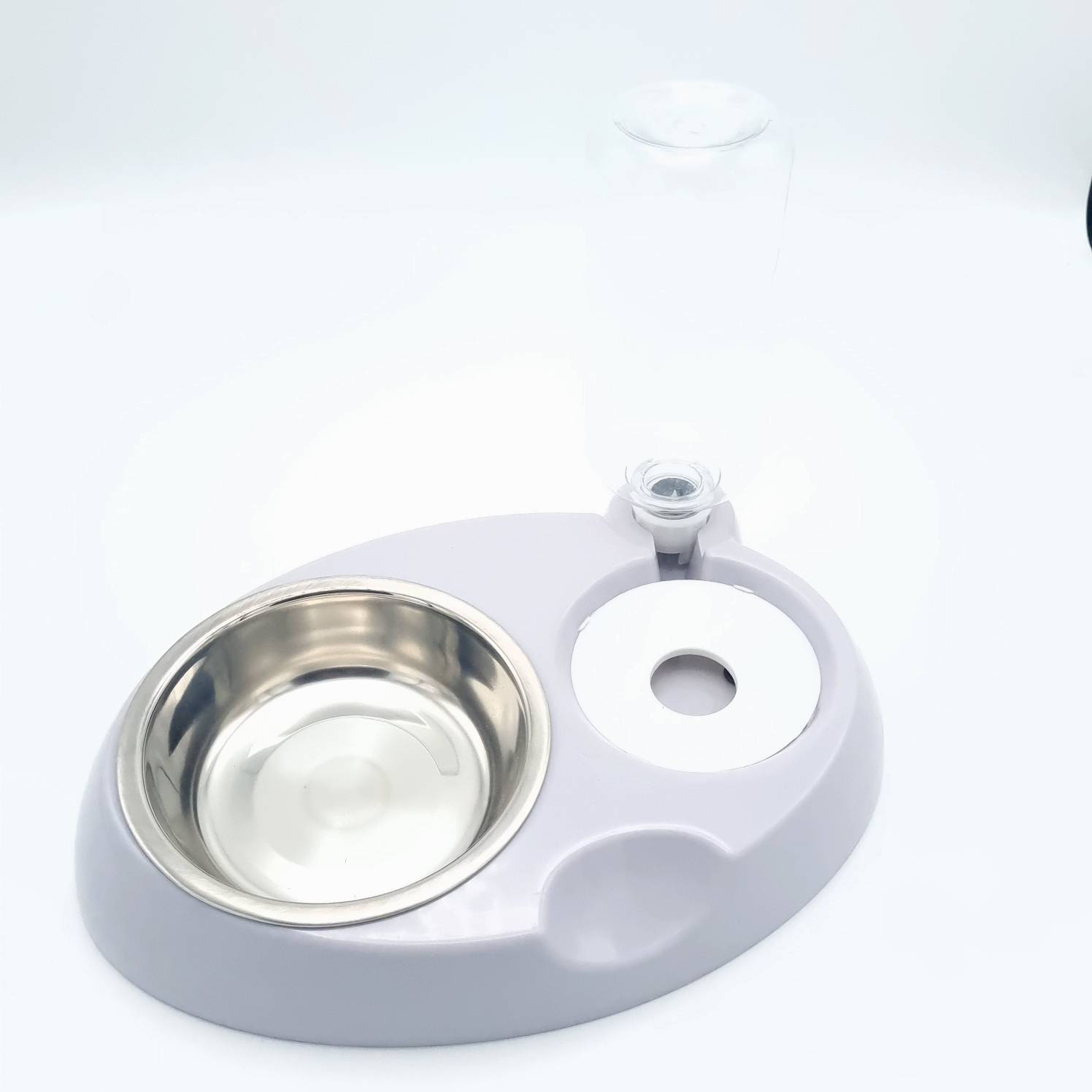 ظرف دوقلو با ظرف استیل و آبخوری