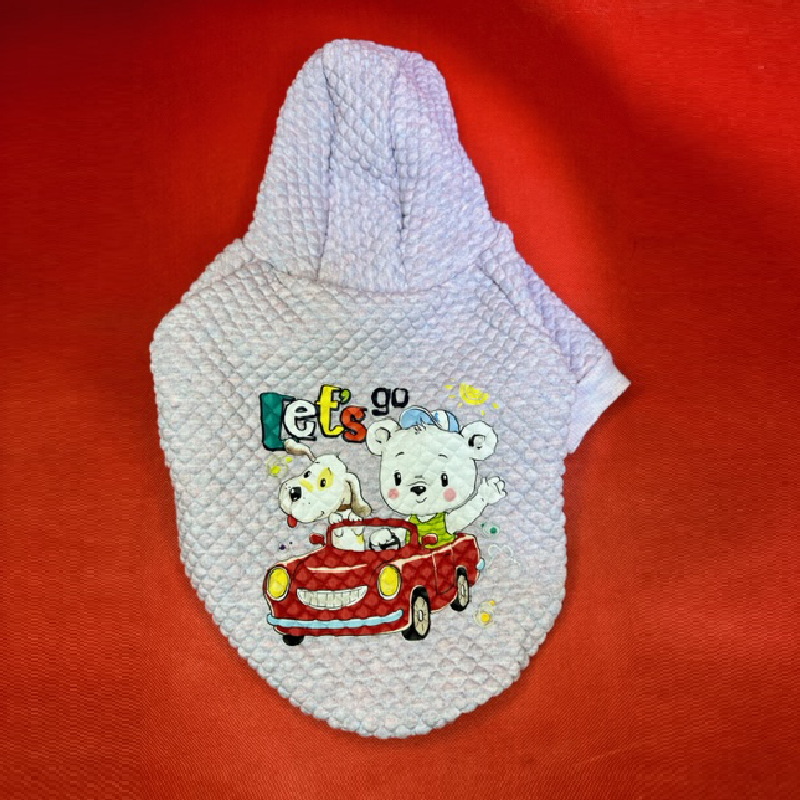 هودی طرح سگ و خرس در ماشین