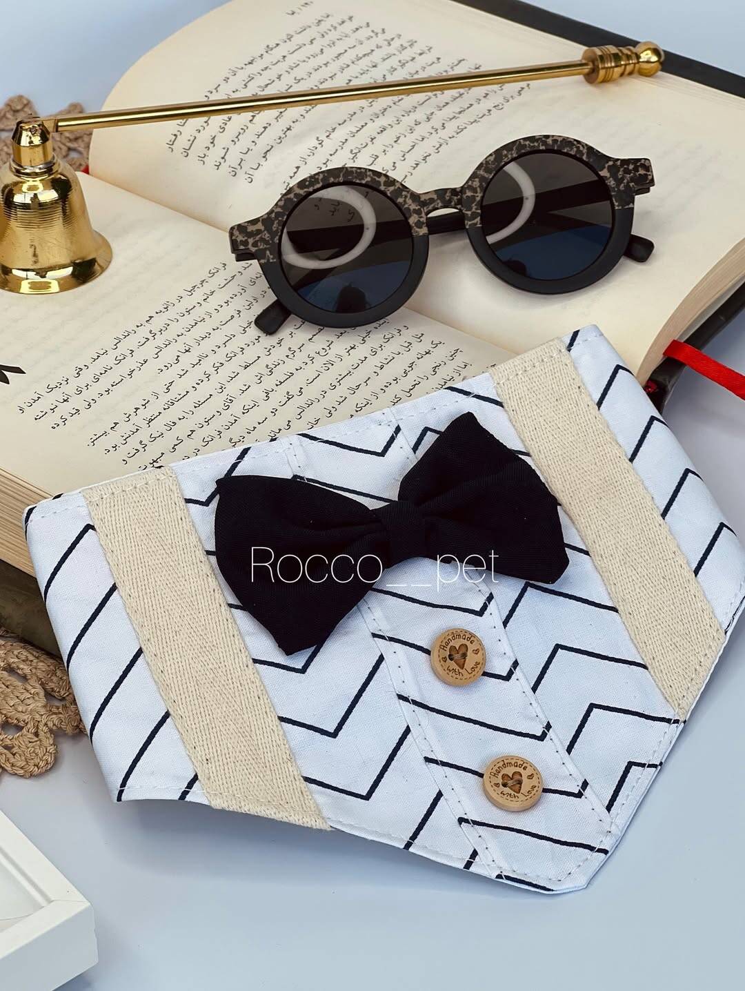 دستمال گردن  پاپیون دار برند روکو پت