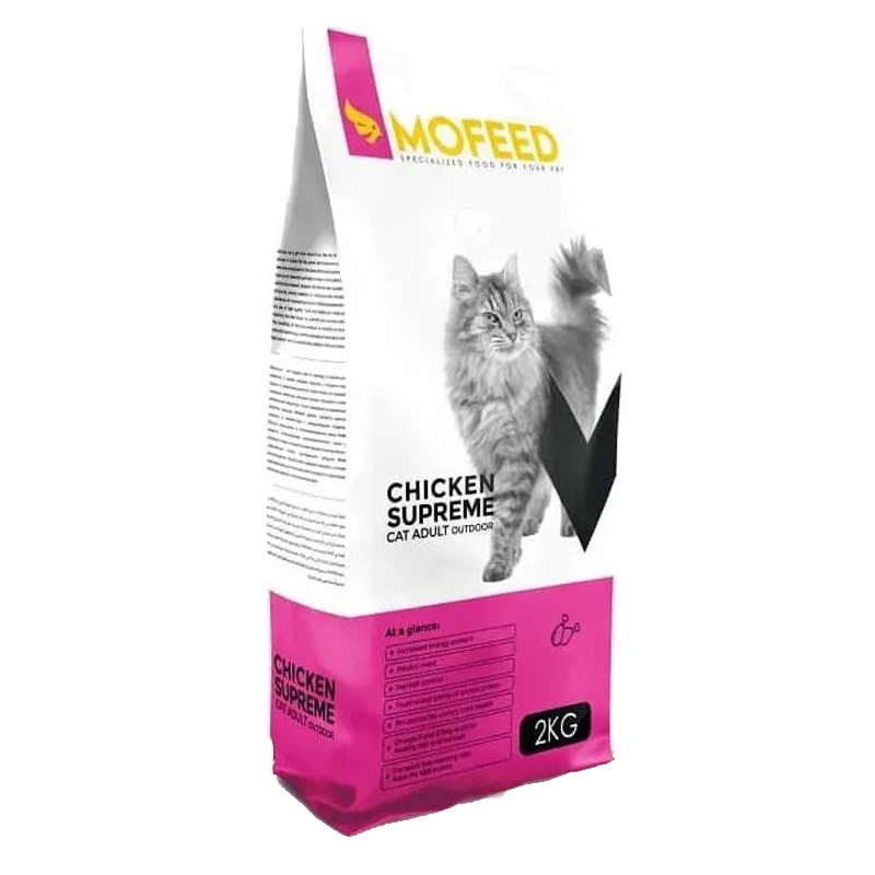 غذای خشک گربه مولتی کالر با طعم مرغ برند مفید