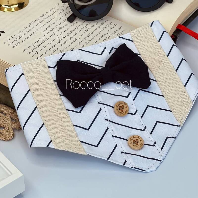 دستمال گردن  پاپیون دار برند روکو پت