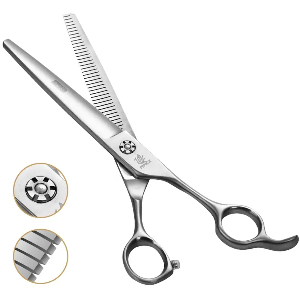 قیچی پیتاژ 7 اینچ دندانه معکوس فنیس