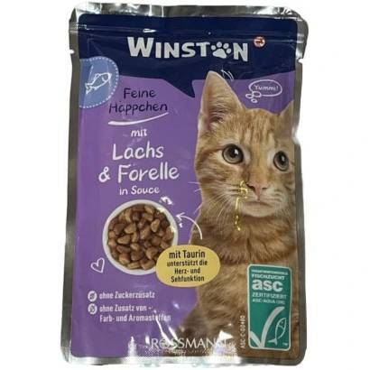 پوچ وینستون طعرم سالمون و قزل آلا در سس