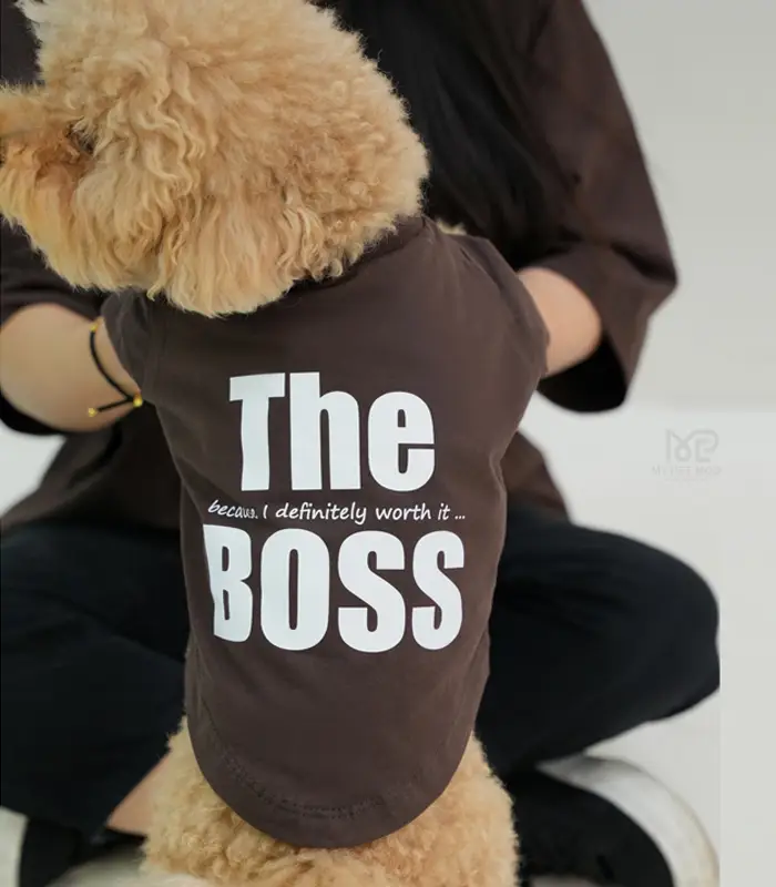 تیشرت ست  سگ و گربه مدلBOSS