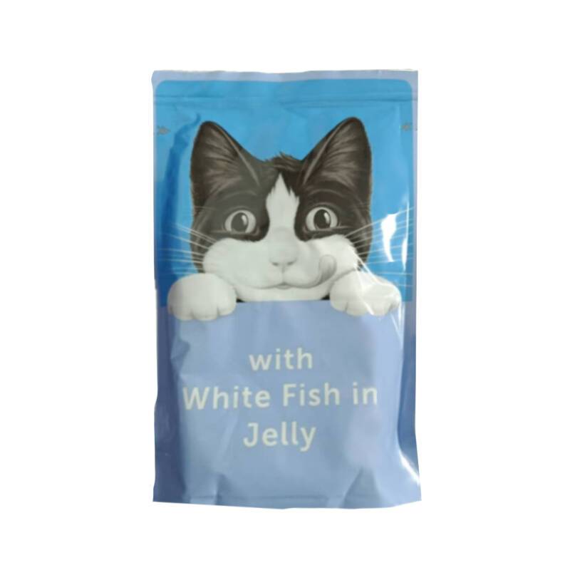پوچ گربه بالغ فلیکس با طعم ماهی سفید در ژله