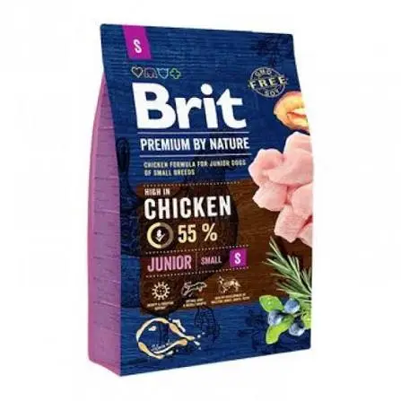 غذای خشک سگ جونیور سایز s با طعم مرغ بریت Brit