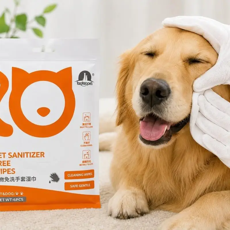 دستمال مرطوب دستکشی tataopets