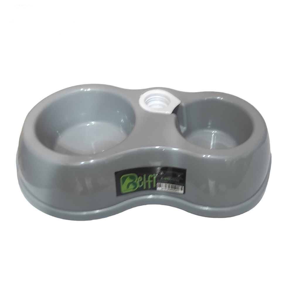 ظرف غذای دوقلو مخزن‌دار حیوانات