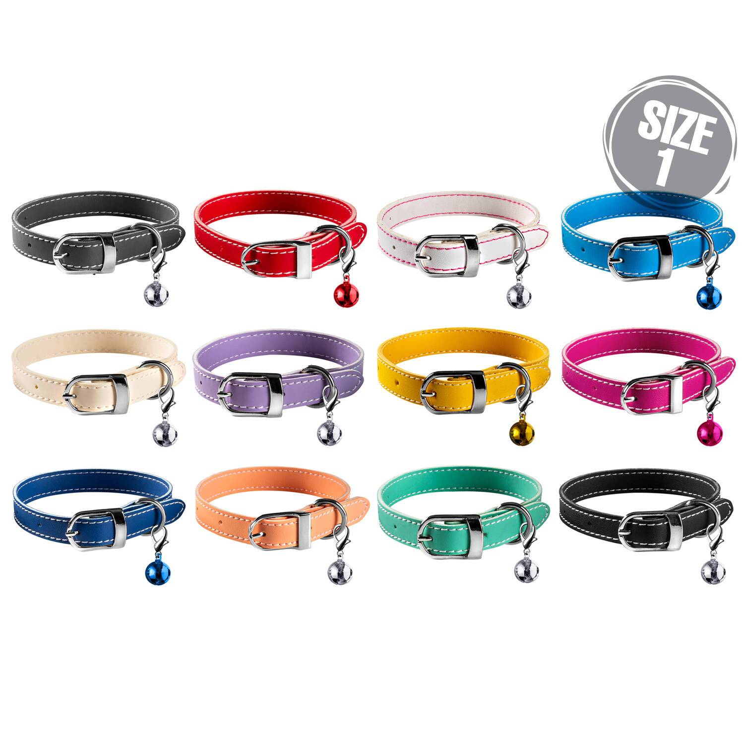 قلاده گردنی سایز 1 طرح چرم