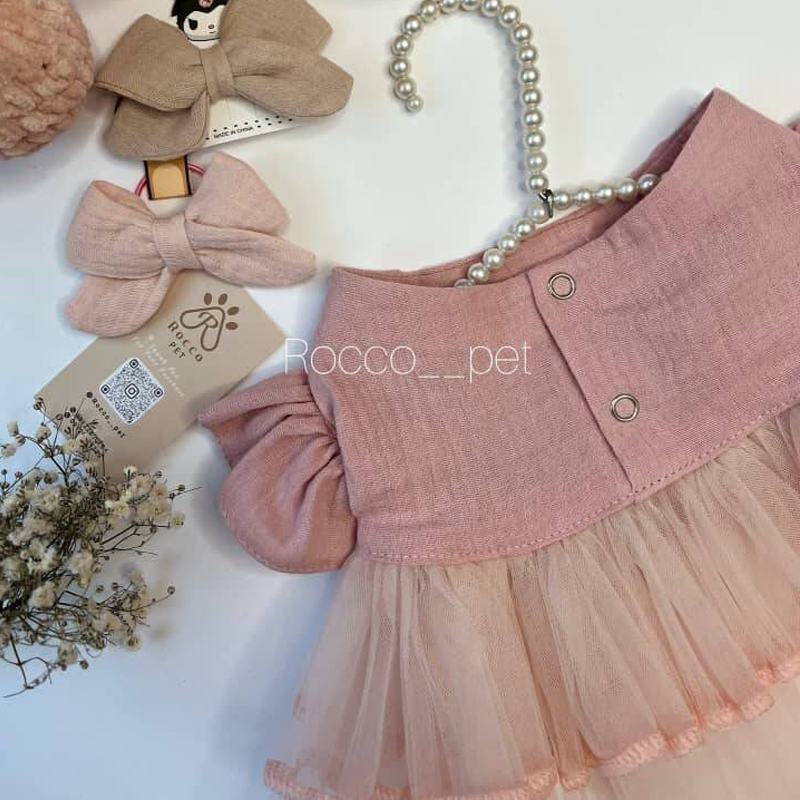 پیراهن دخترانه تور وال برند روکو پت