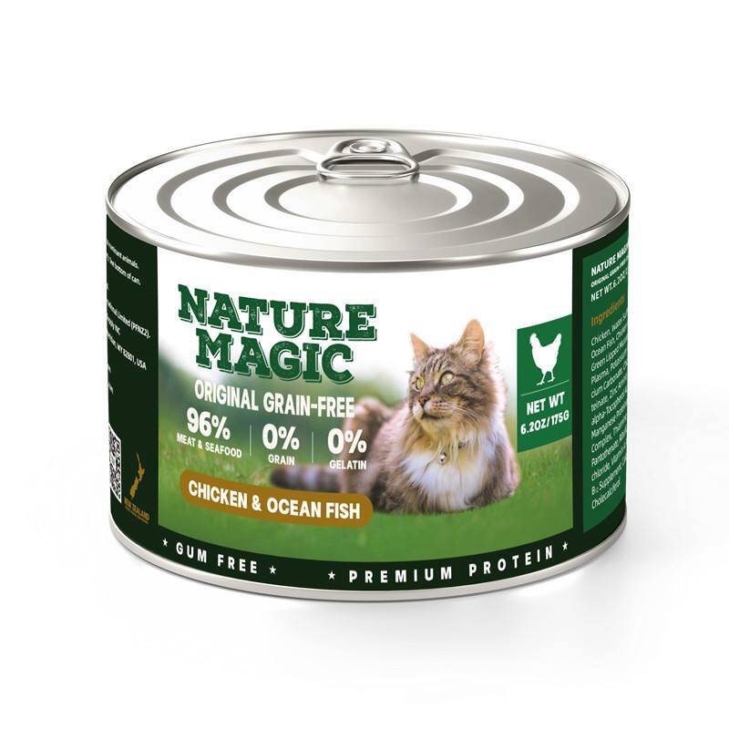 کنسرو گربه برند نیچر مجیک با طعم مرغ