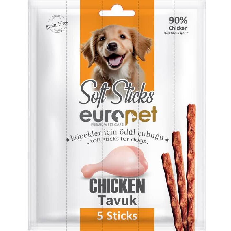 تشویقی سگ مدادی  با طعم گوشت  و مرغ برند یورو پت