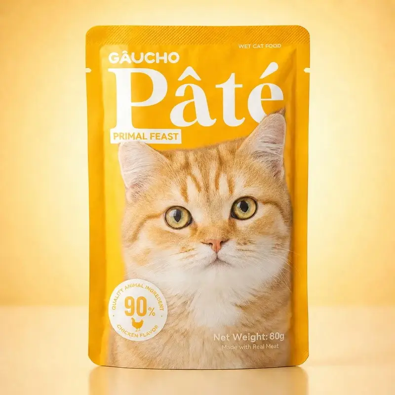 پوچ گربه بالغ گائوچو مدل Primal Feast طعم مرغ