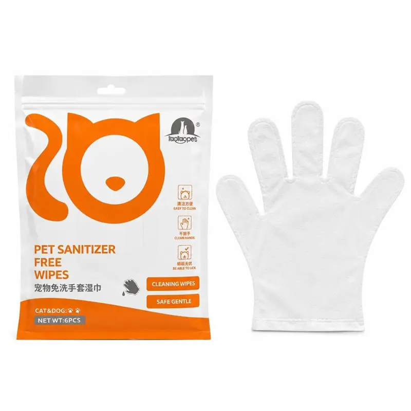 دستمال مرطوب دستکشی tataopets