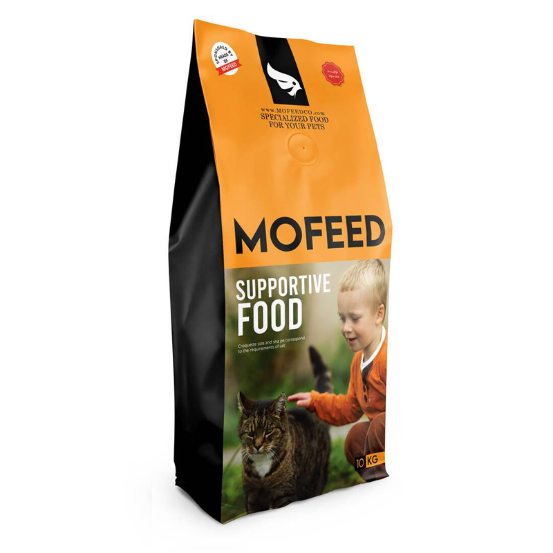 غذای خشک گربه حمایتی با طعم مرغ برند مفید