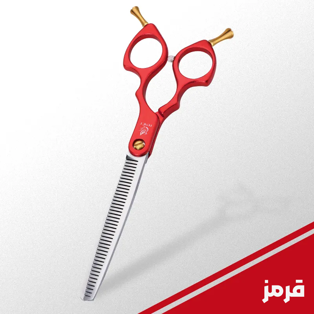 قیچی پیتاژ  6.5 اینچی دسته رنگی فنیس