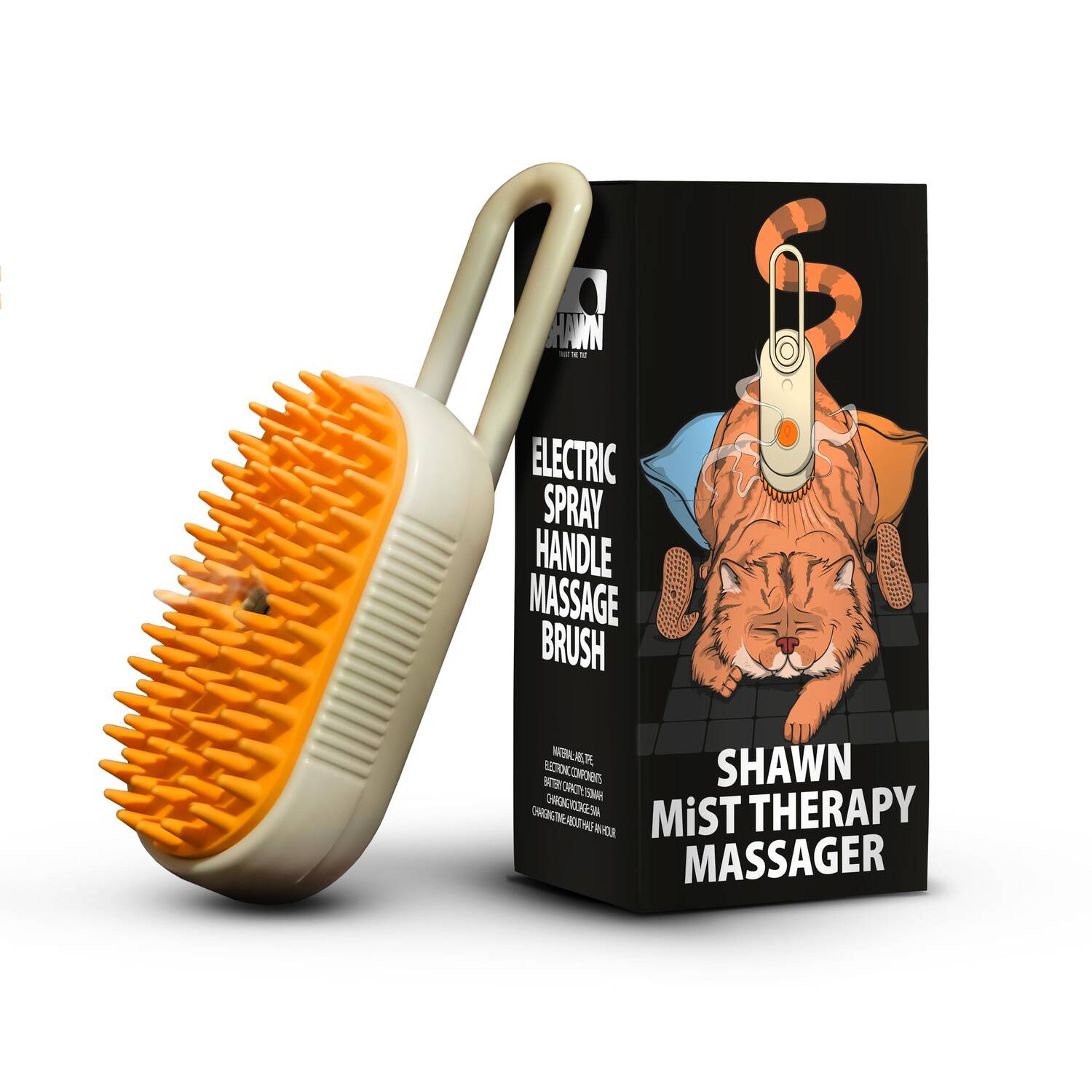 برس و ماساژور برقی  بخاردار  شان