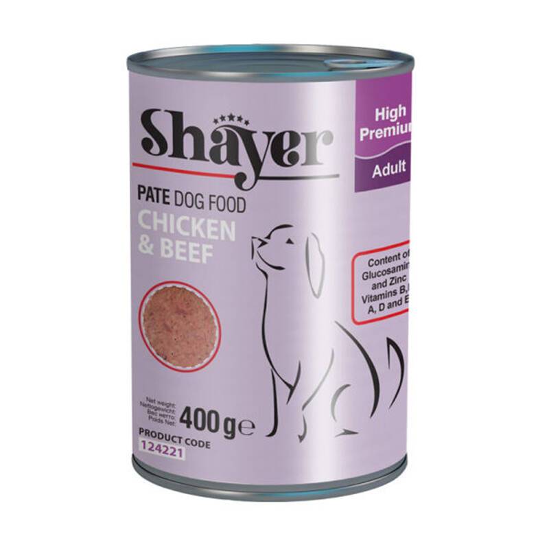 کنسرو سگ  پته مرغ و بیف شایر