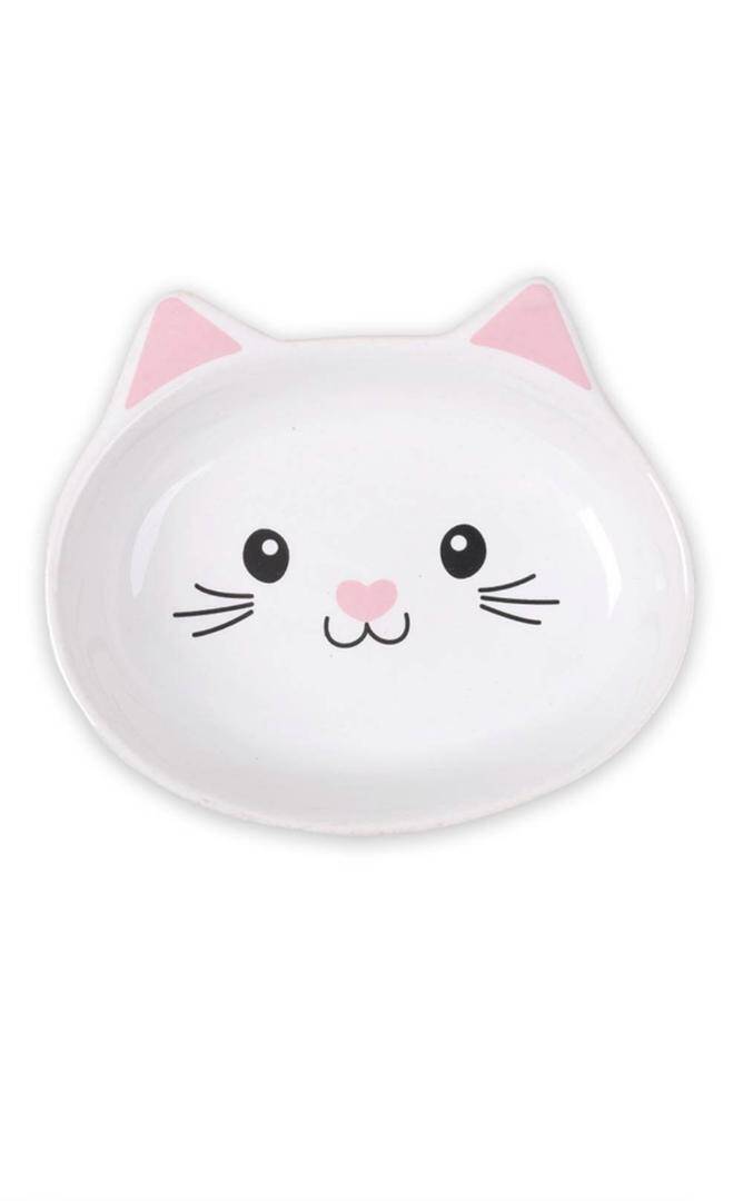 ظرف غذای گربه سرامیکی کوکوپت مدل صورت گربه‌ای