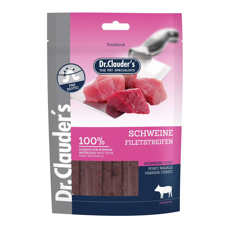 تشویقی نواری سگ با طعم فیله خوک برند دکتر کلادرز