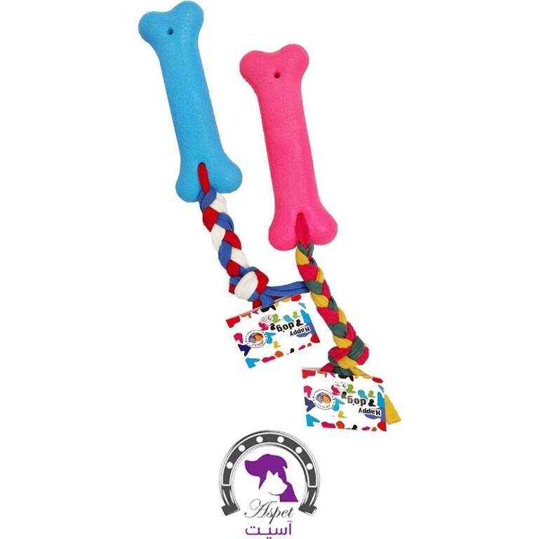 دندانی استخوانی فومی دسته دار (Happy dog)