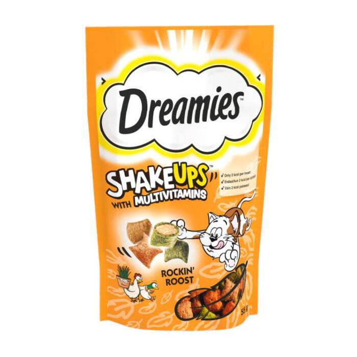 تشویقی مولتی ویتامین گربه دریمیز مرغ و اردک با کت نیپ