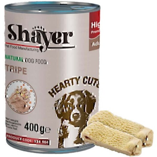 کنسرو سگ نچرال سیرابی در سس مخصوص برند شایر