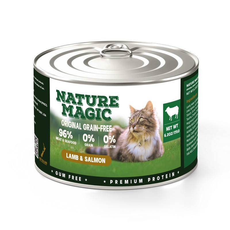 کنسرو گربه برند نیچر مجیک با طعم گوشت بره