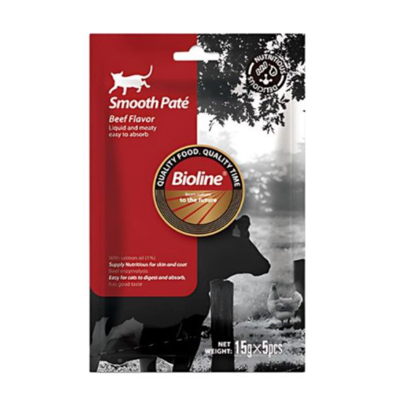 طعم دهنده غذای گربه با طعم مرغ برند بایلولاین