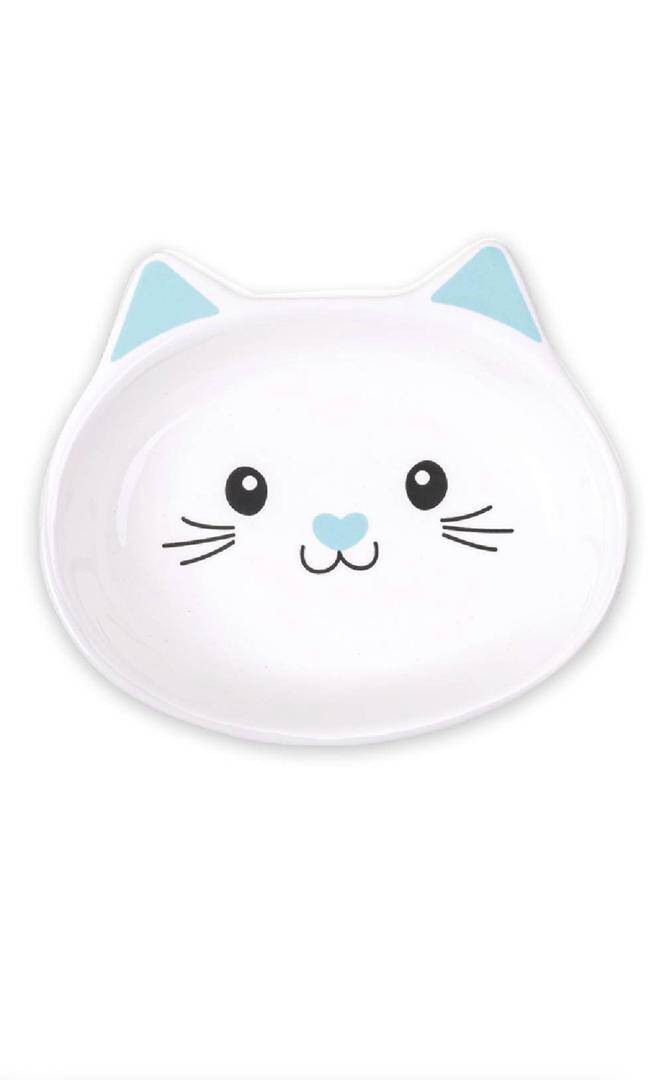 ظرف غذای گربه سرامیکی کوکوپت مدل صورت گربه‌ای