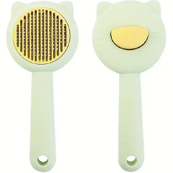 برس دکمه تخلیه دار خرسی pets comb