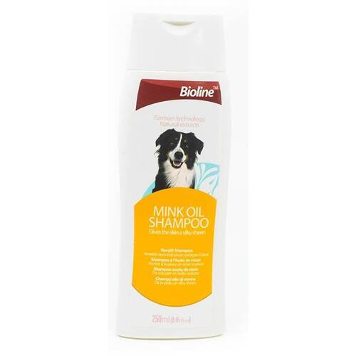 شامپو سگ بایولاین  با روغن مینک