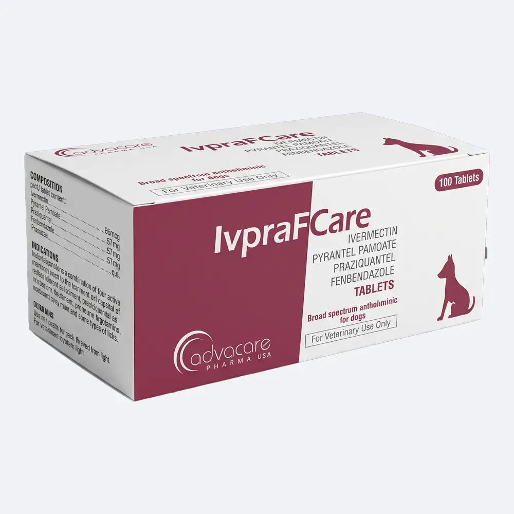 قرص ضد انگل 4 ترکیبه مدل ivprafcare  برند ادواکر